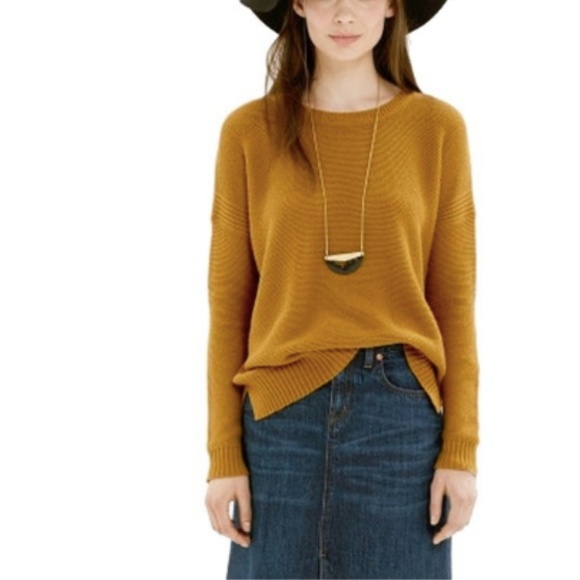 Madewell Sweaters - ✨HP✨Madewell Texturework Compass Gold Sweater EUC